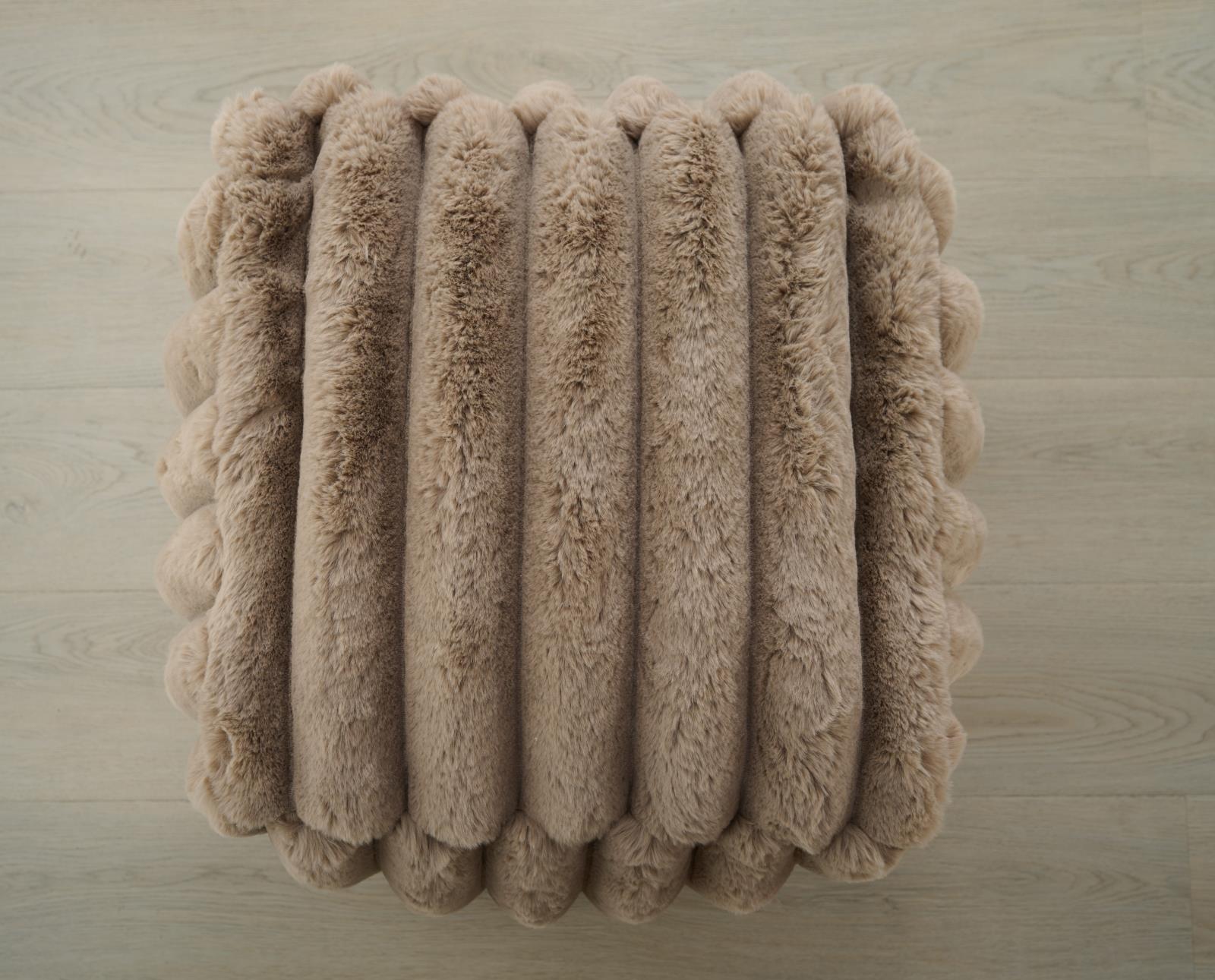 Madrid MD04 Taupe Pouf — view 6