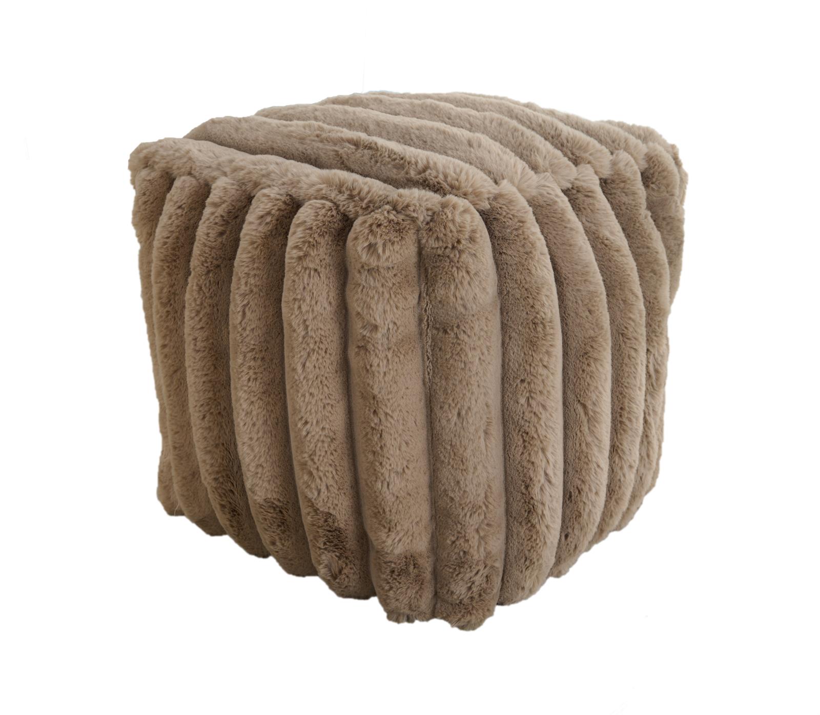 Madrid MD04 Taupe Pouf