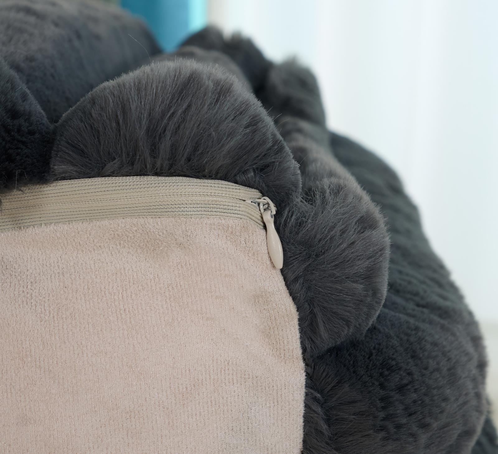 Madrid MD06 Dark Gray Pouf — view 4