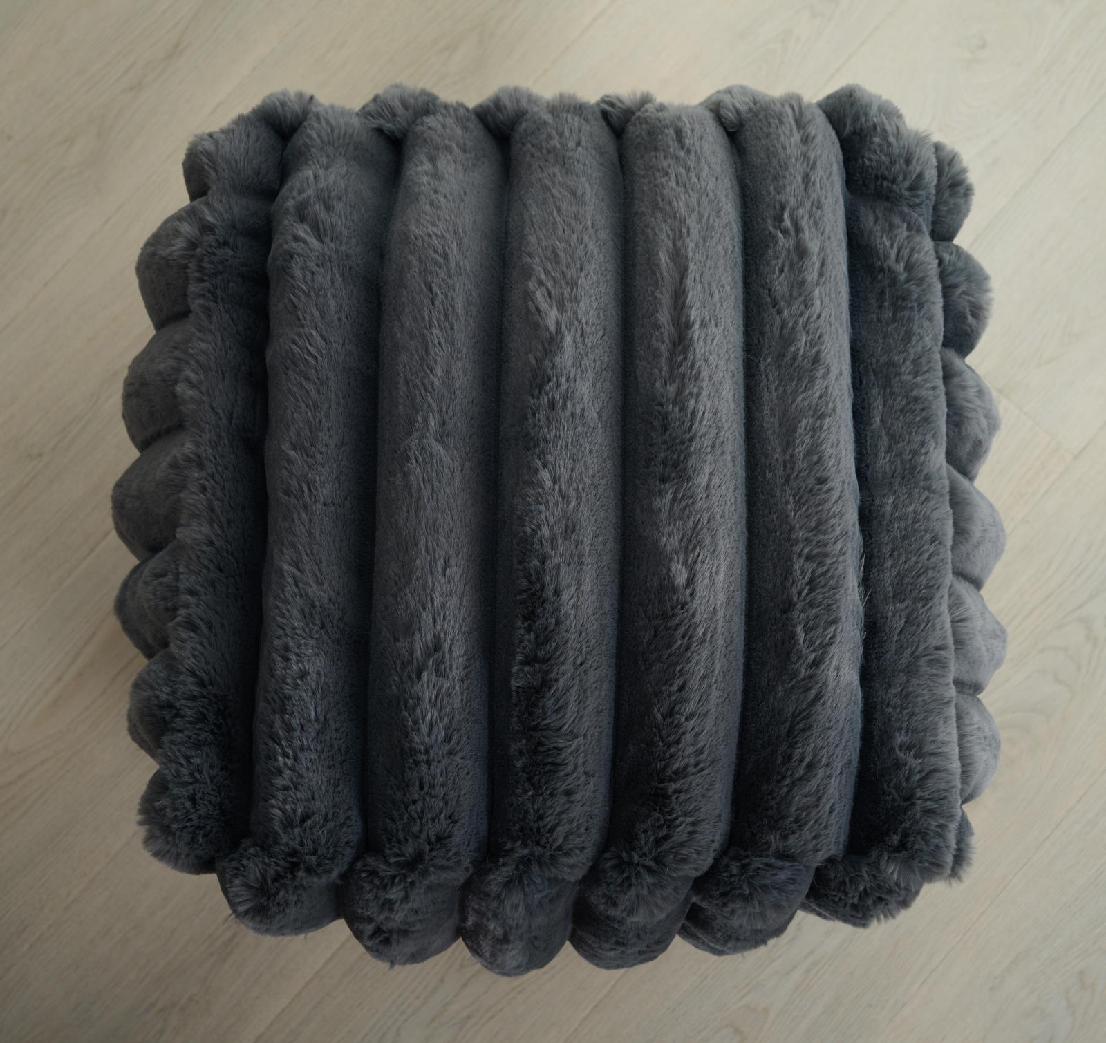 Madrid MD06 Dark Gray Pouf — view 6