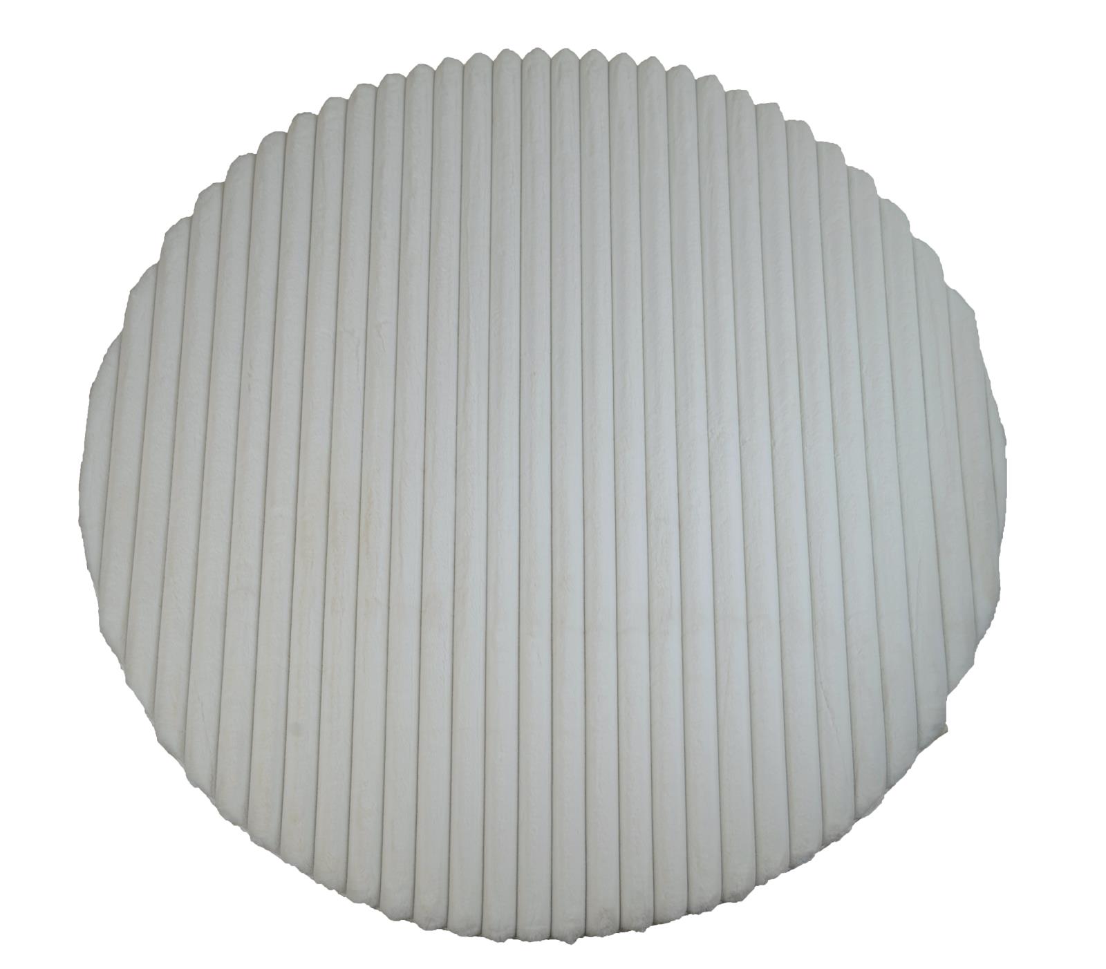 Madrid MD01 White Shag Rug — view 5