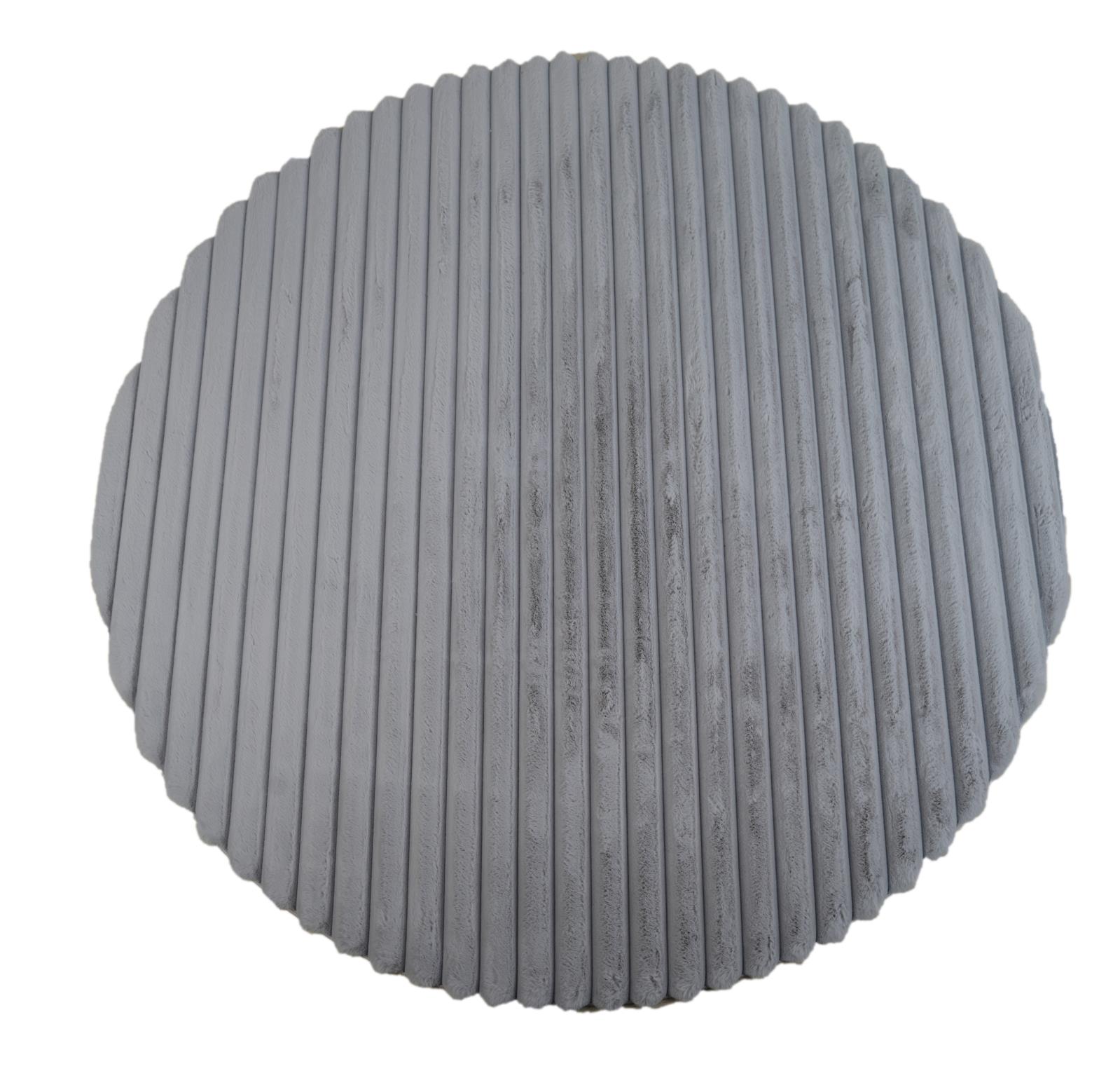 Madrid MD02 Silver Shag Rug — view 5