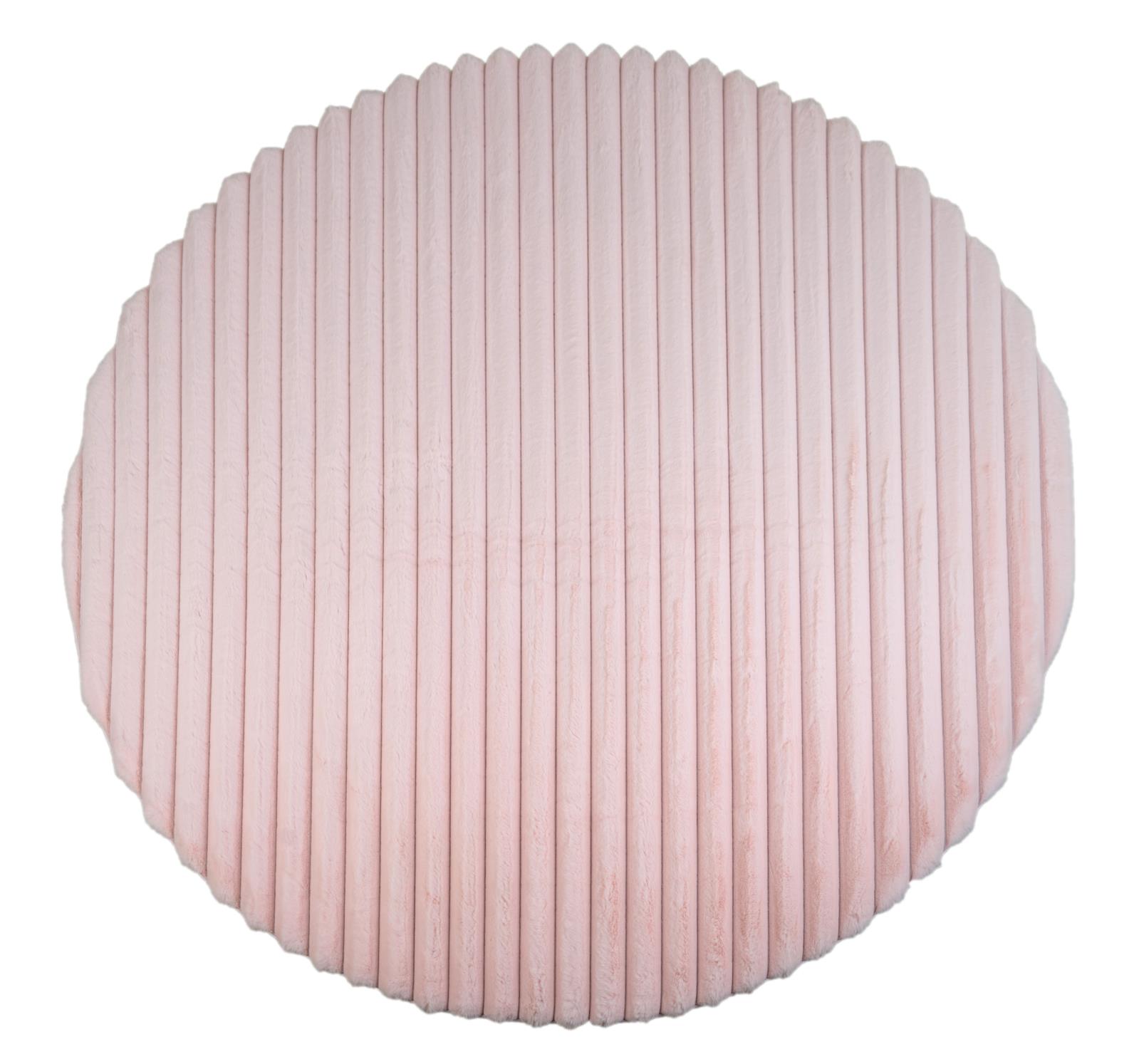 Madrid MD05 Pink Shag Rug — view 5