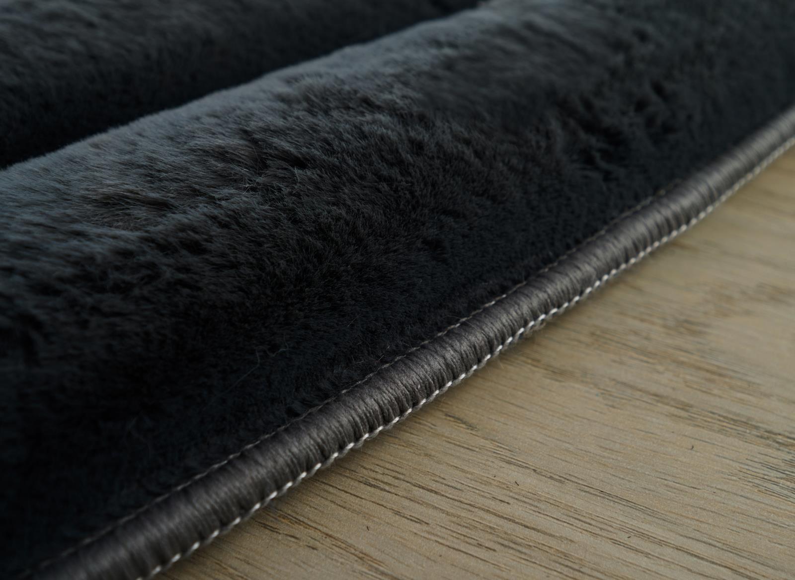 Madrid MD06 Dark Gray Shag Rug — view 12