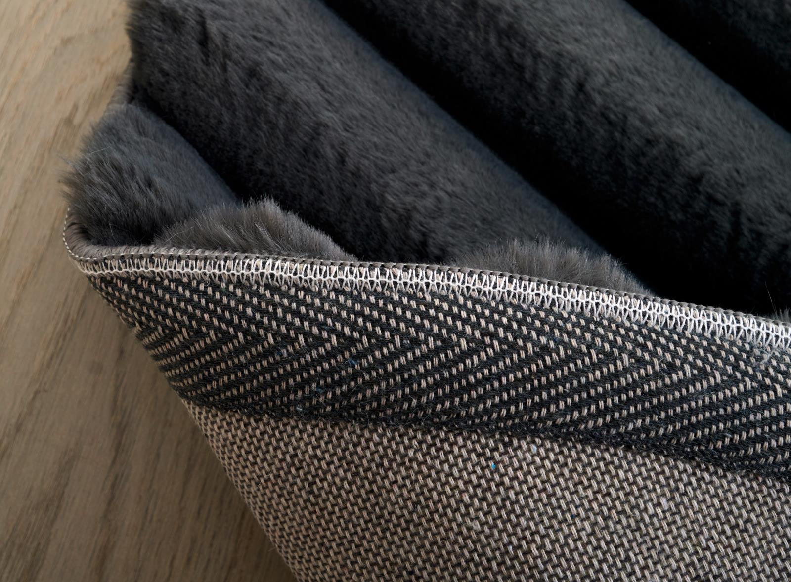 Madrid MD06 Dark Gray Shag Rug — view 11