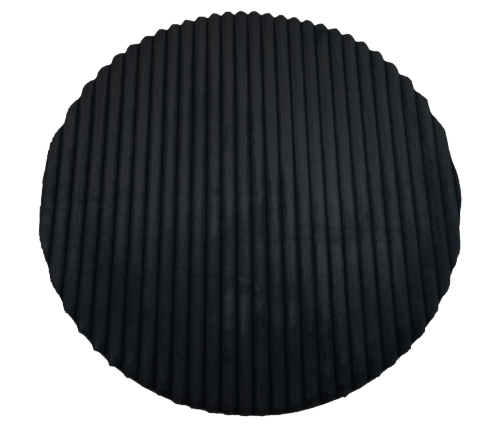 Madrid MD06 Dark Gray Shag Rug — view 5