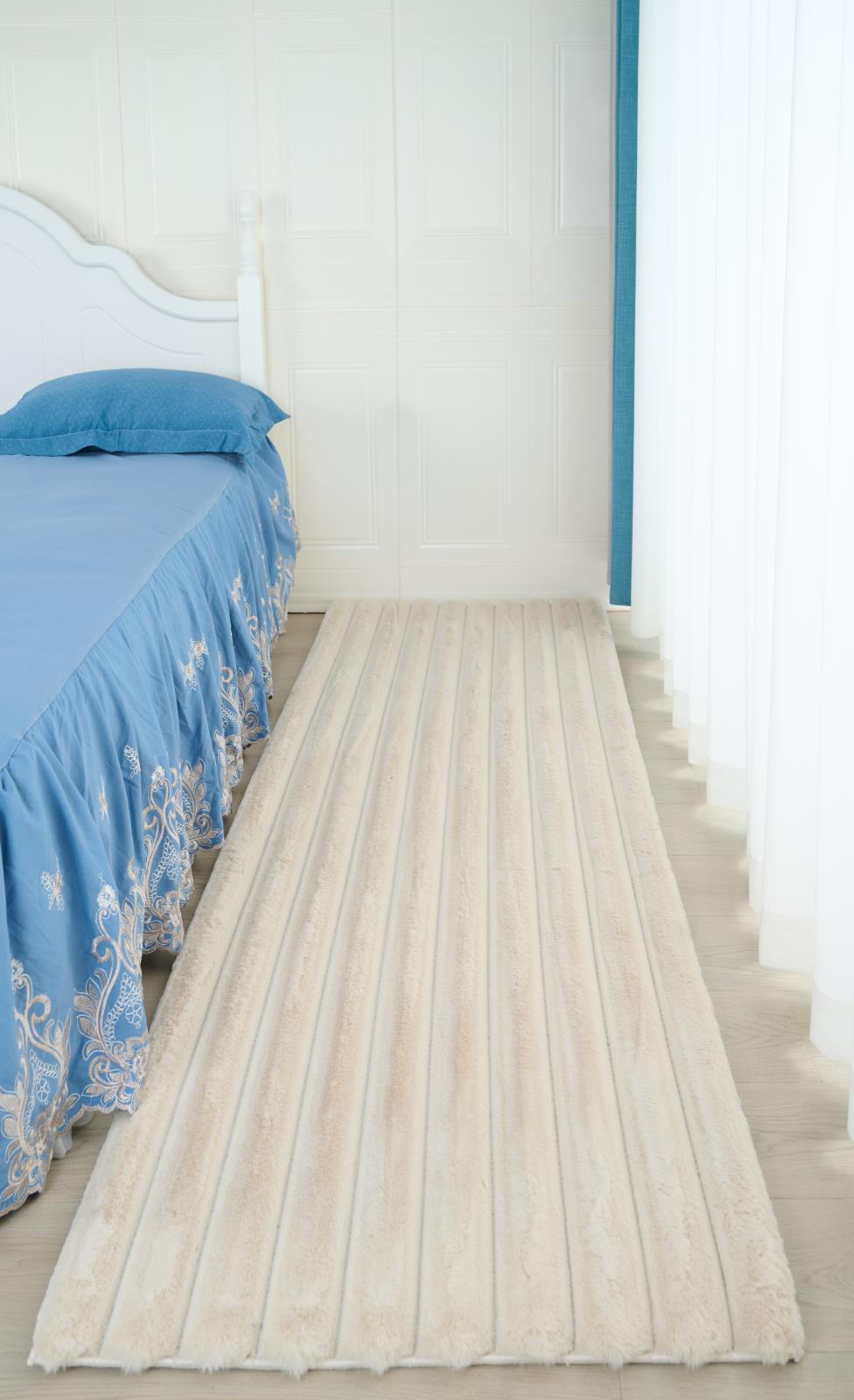 Madrid MD03 Beige Shag Rug — view 4