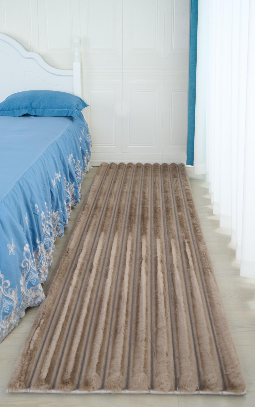 Madrid MD04 Taupe Shag Rug — view 4
