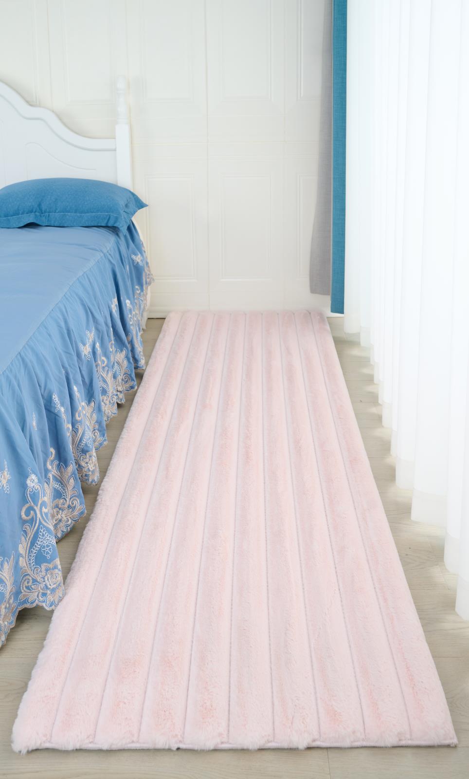 Madrid MD05 Pink Shag Rug — view 3