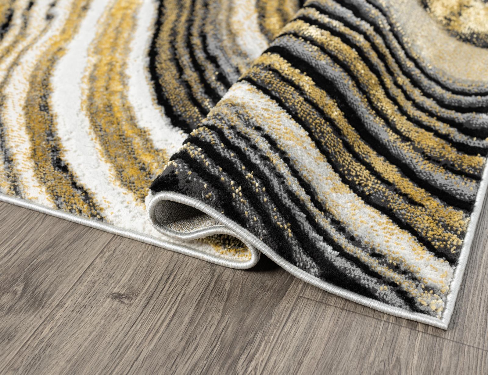 Lavell LV04 Black Area Rug — view 3