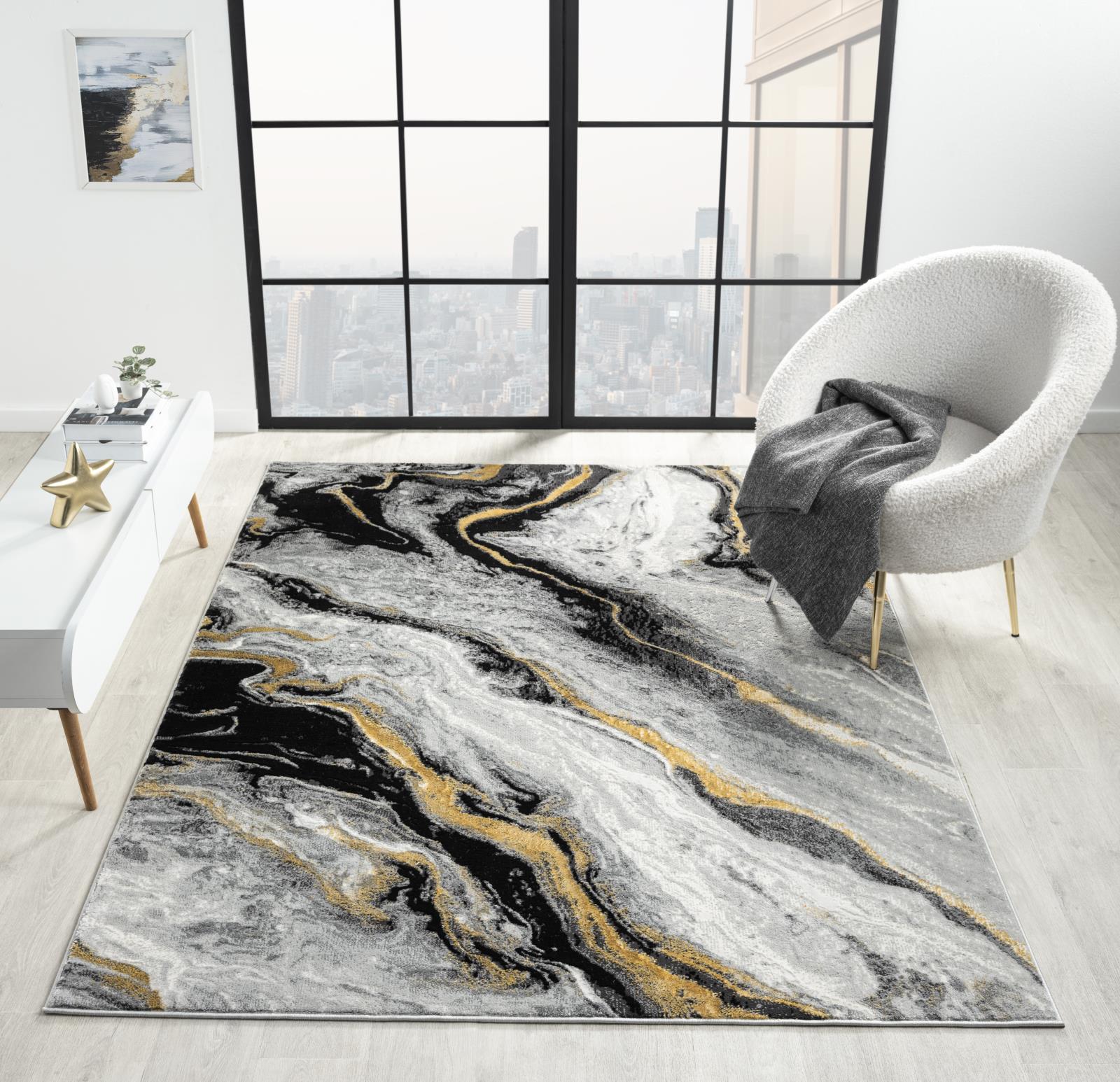 Lavell LV05 Gray Area Rug — view 2