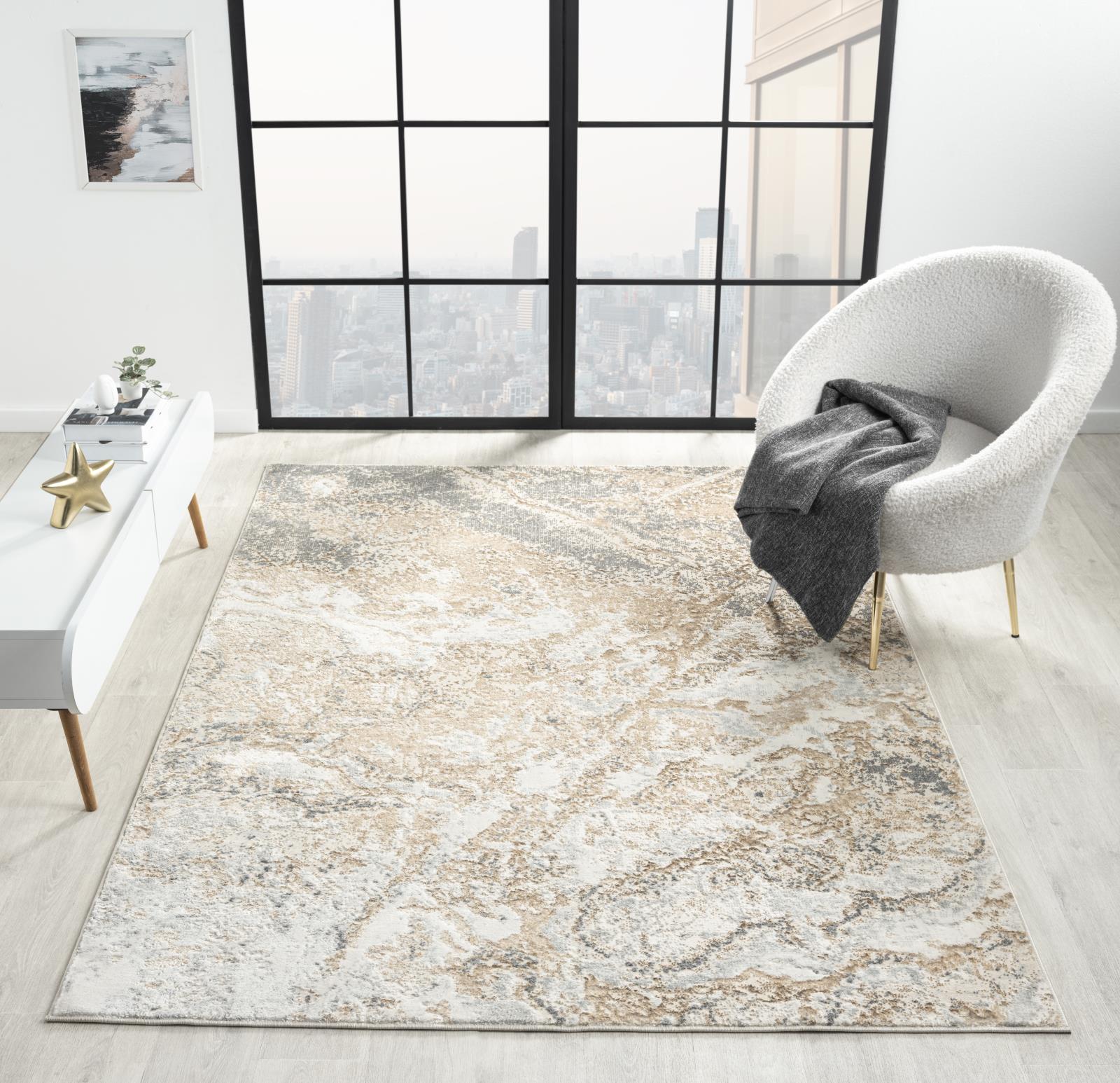 Lavell LV07 Cream Area Rug — view 2