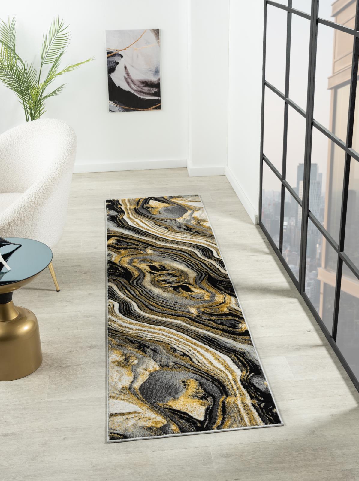Lavell LV04 Black Area Rug — view 5