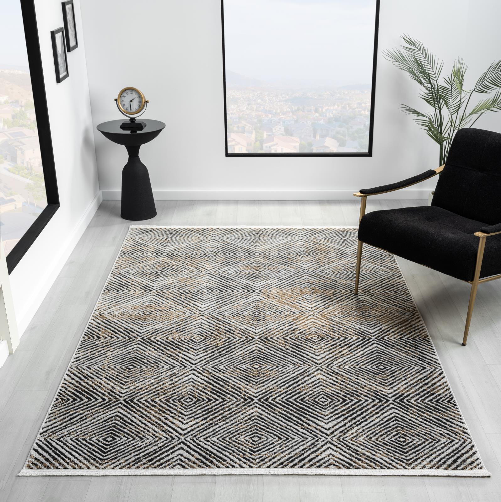 Olivia OV04 Gray Area Rug — view 2