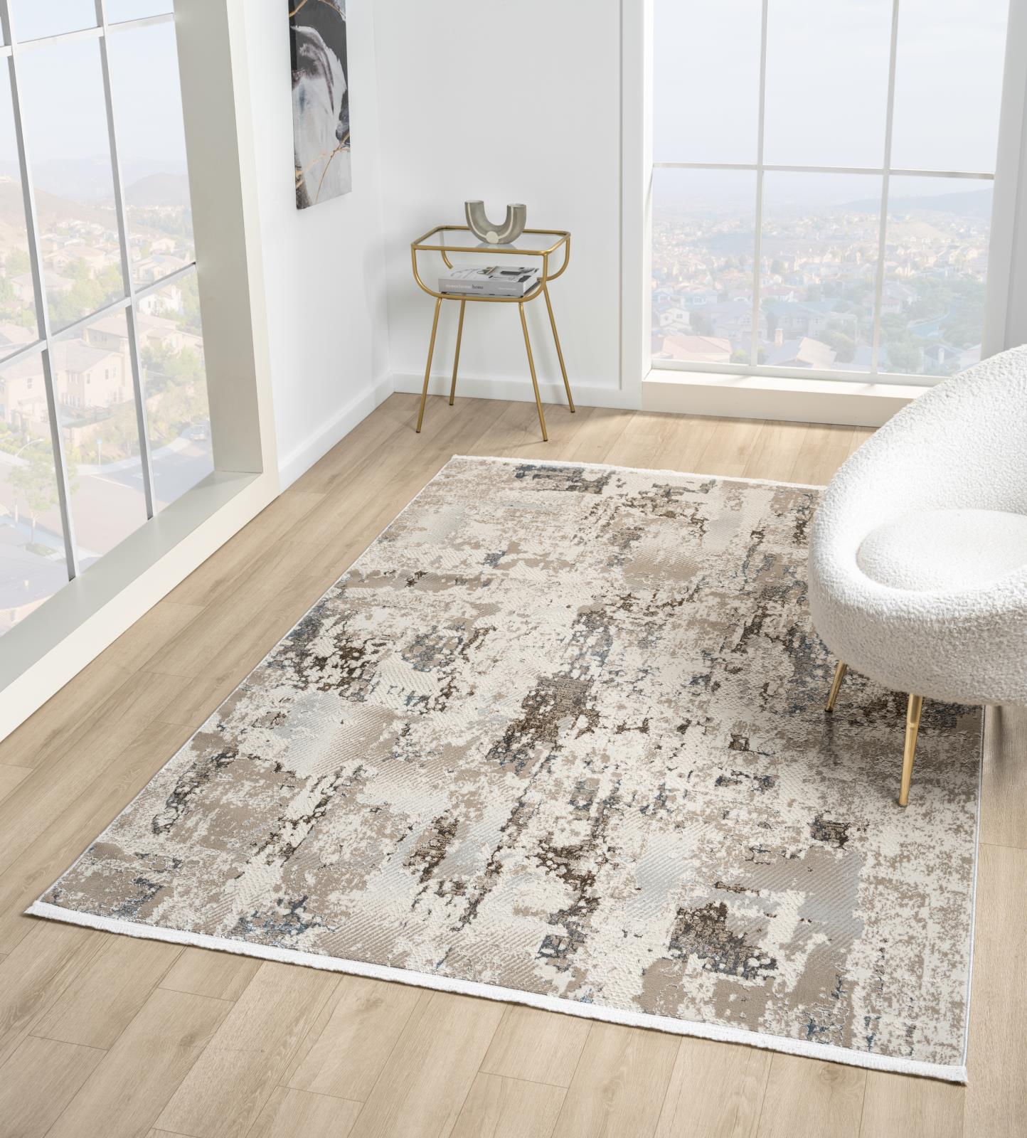 Thea TH02 Light Beige Area Rug — view 2