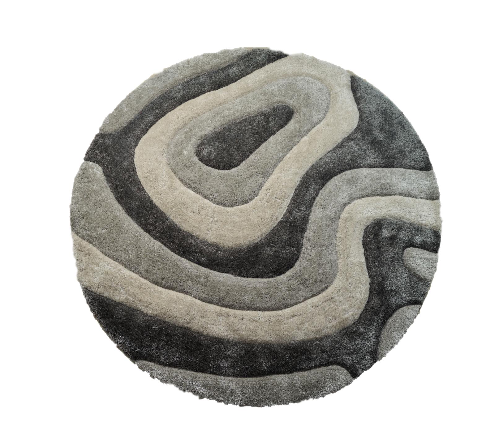 Mateos MS72 Charcoal Gray Shag Rug — view 4