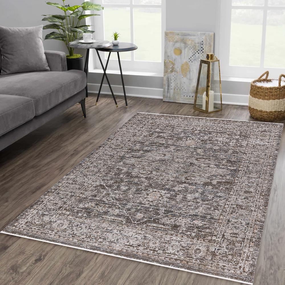 Daphne DP02 Brown Indoor/Outdoor Rug — view 5