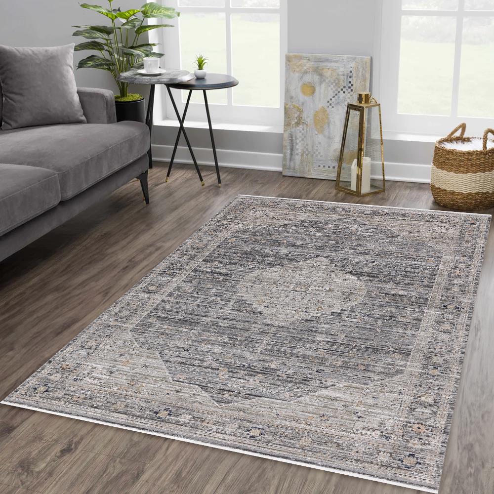 Daphne DP03 Gray Indoor/Outdoor Rug — view 5