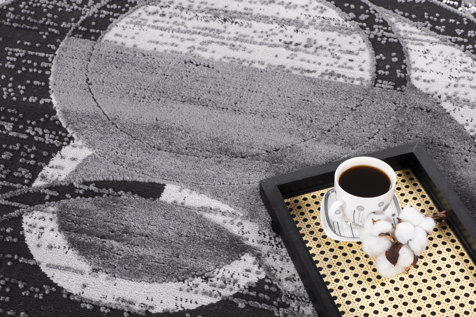 Cairo CA04 Anthracite Area Rug — view 4