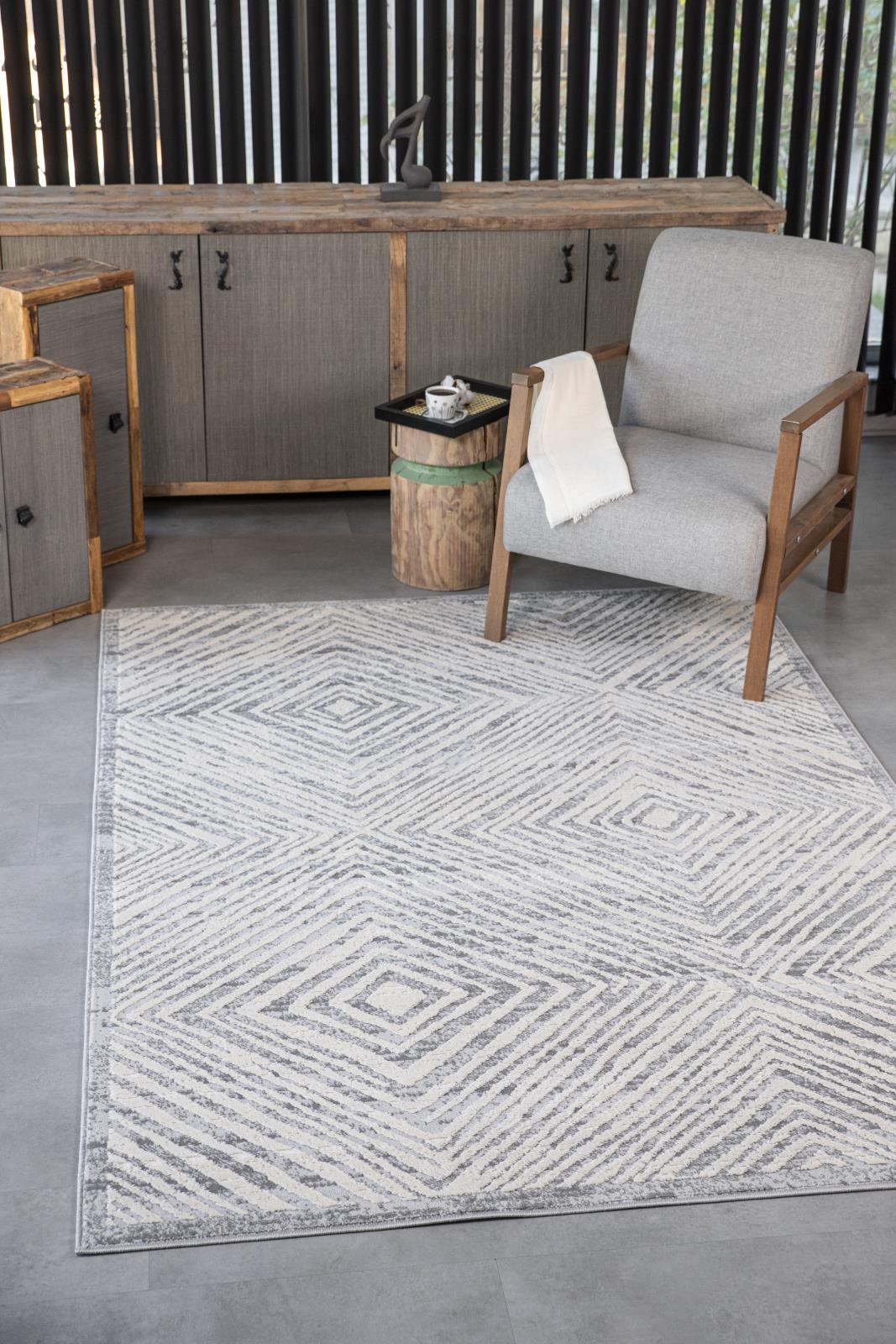 Cairo CA11 Bone Area Rug — view 5