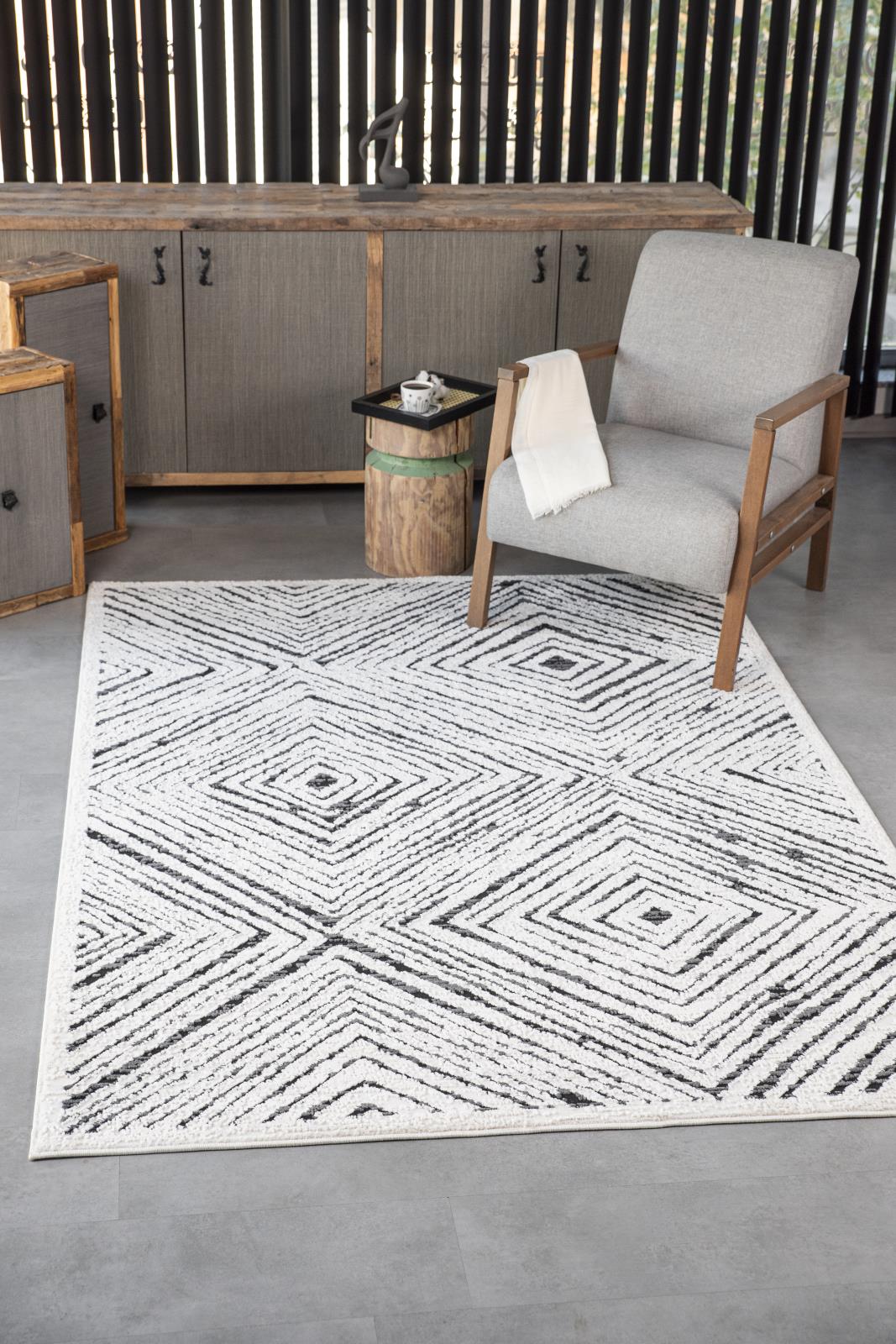 Cairo CA13 Bone Area Rug — view 5