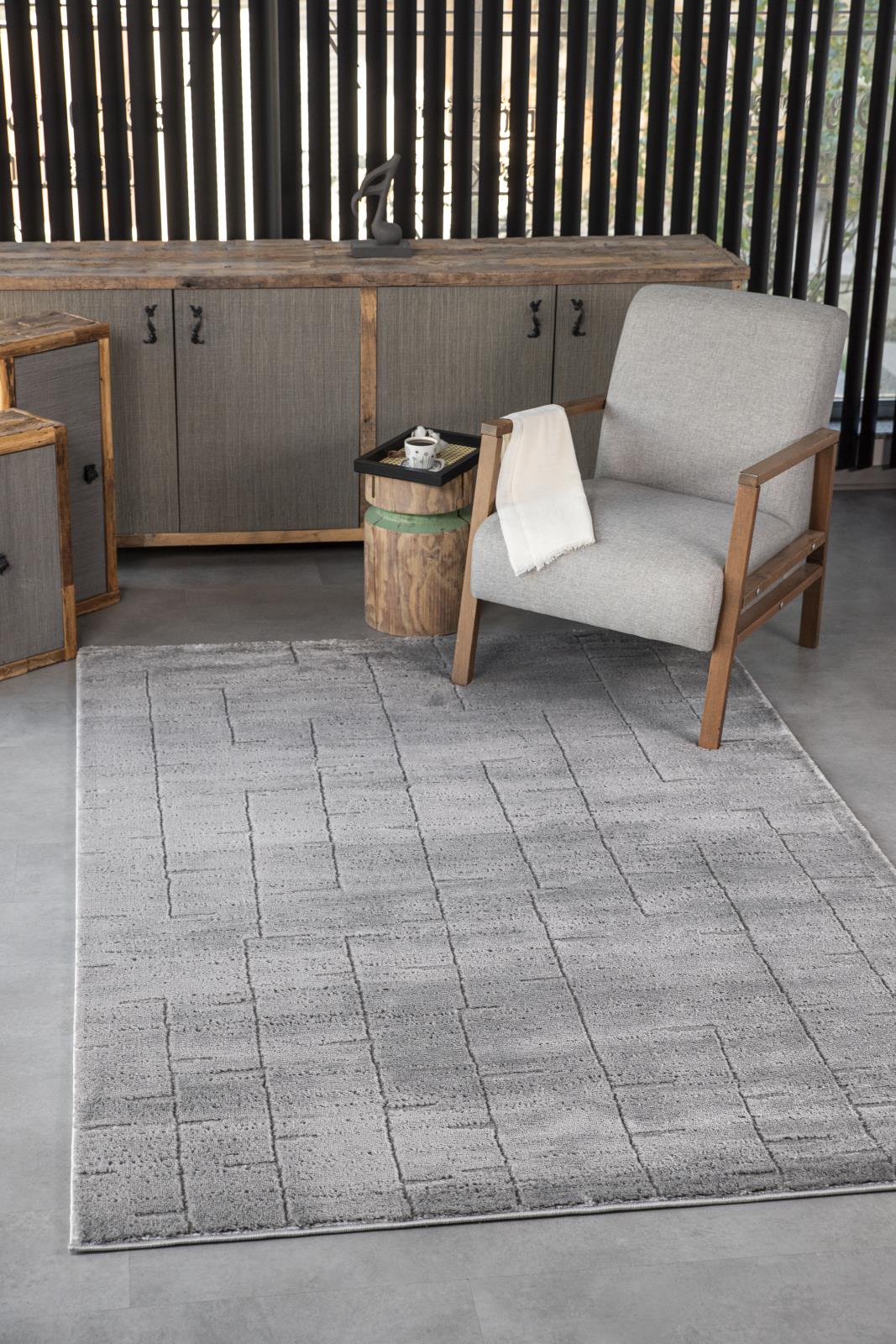 Horio HR01 Light Gray Area Rug — view 2