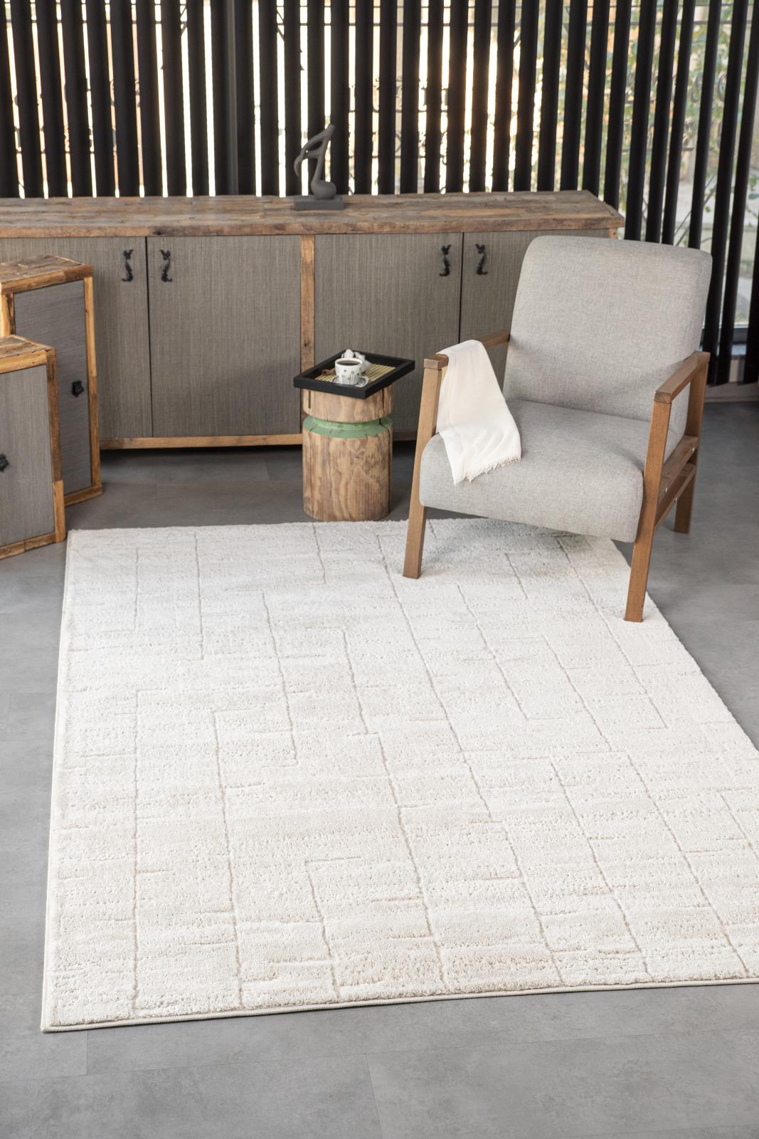 Horio HR04 Cream Area Rug — view 2