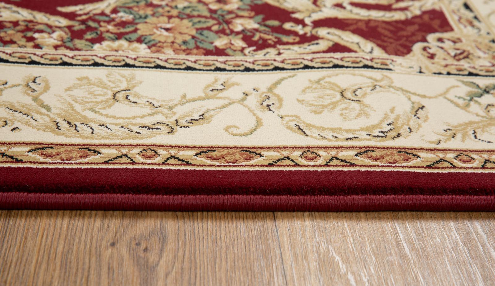 Aubusson AB02 Burgundy Area Rug — view 8