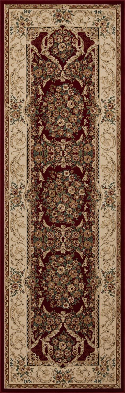 Aubusson AB02 Burgundy Area Rug — view 10