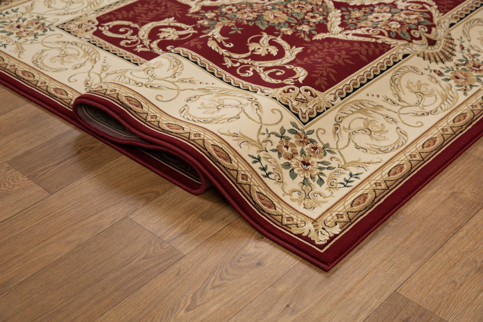 Aubusson AB02 Burgundy Area Rug — view 5