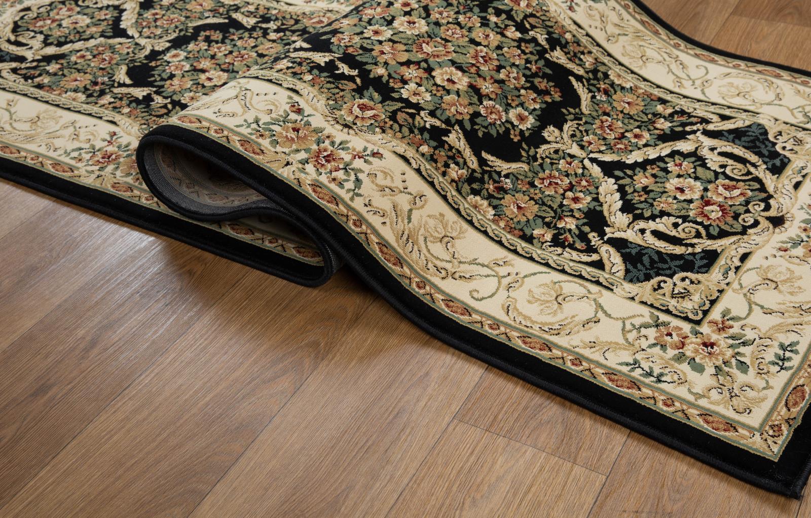 Aubusson AB04 Black Area Rug — view 9