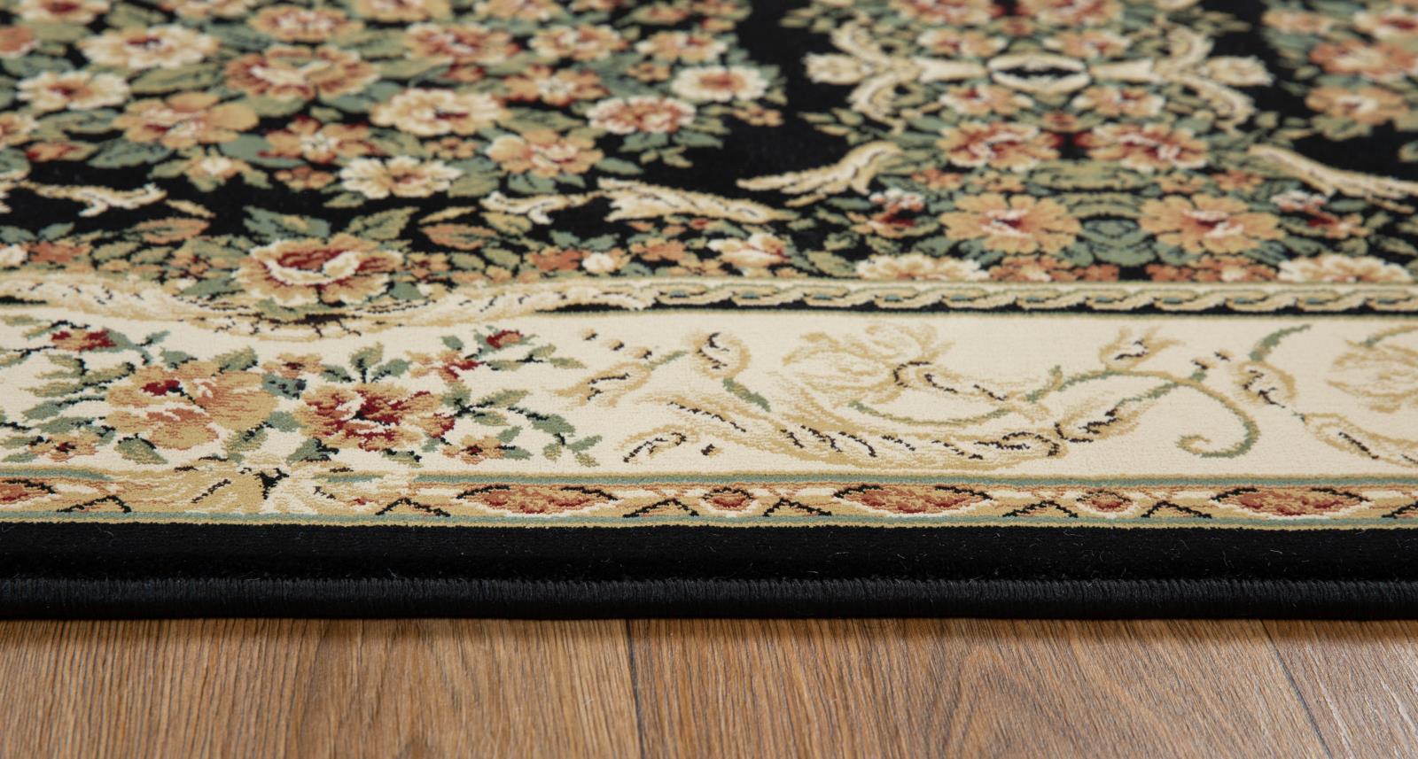 Aubusson AB04 Black Area Rug — view 7
