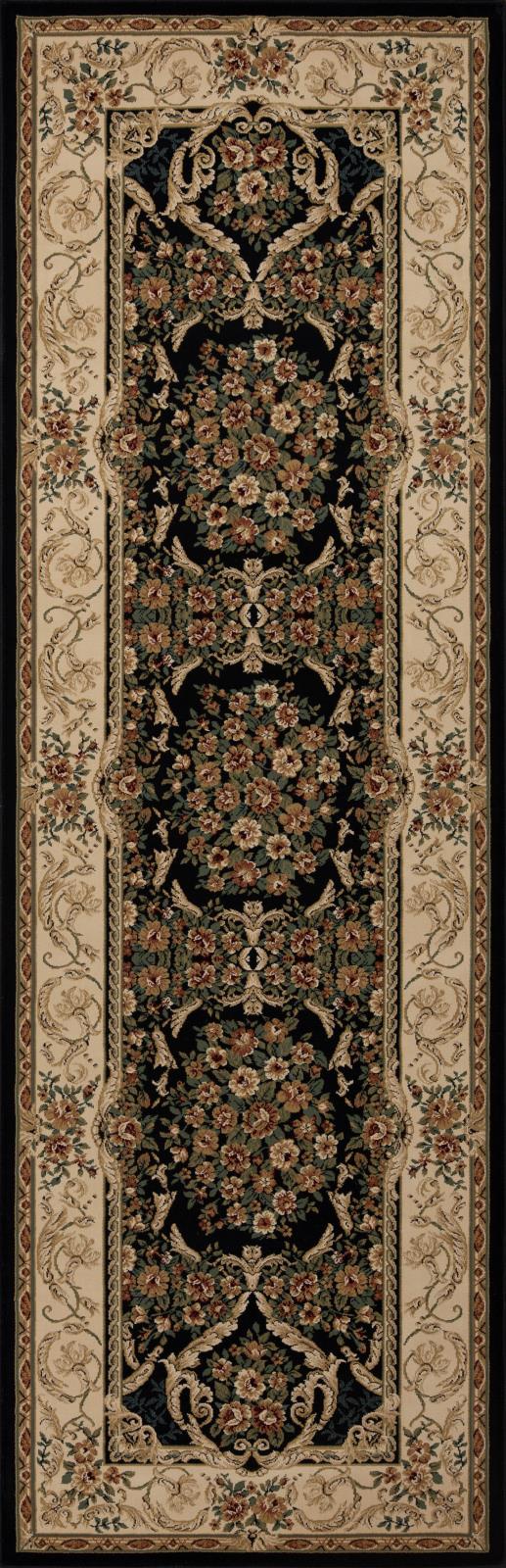 Aubusson AB04 Black Area Rug — view 10