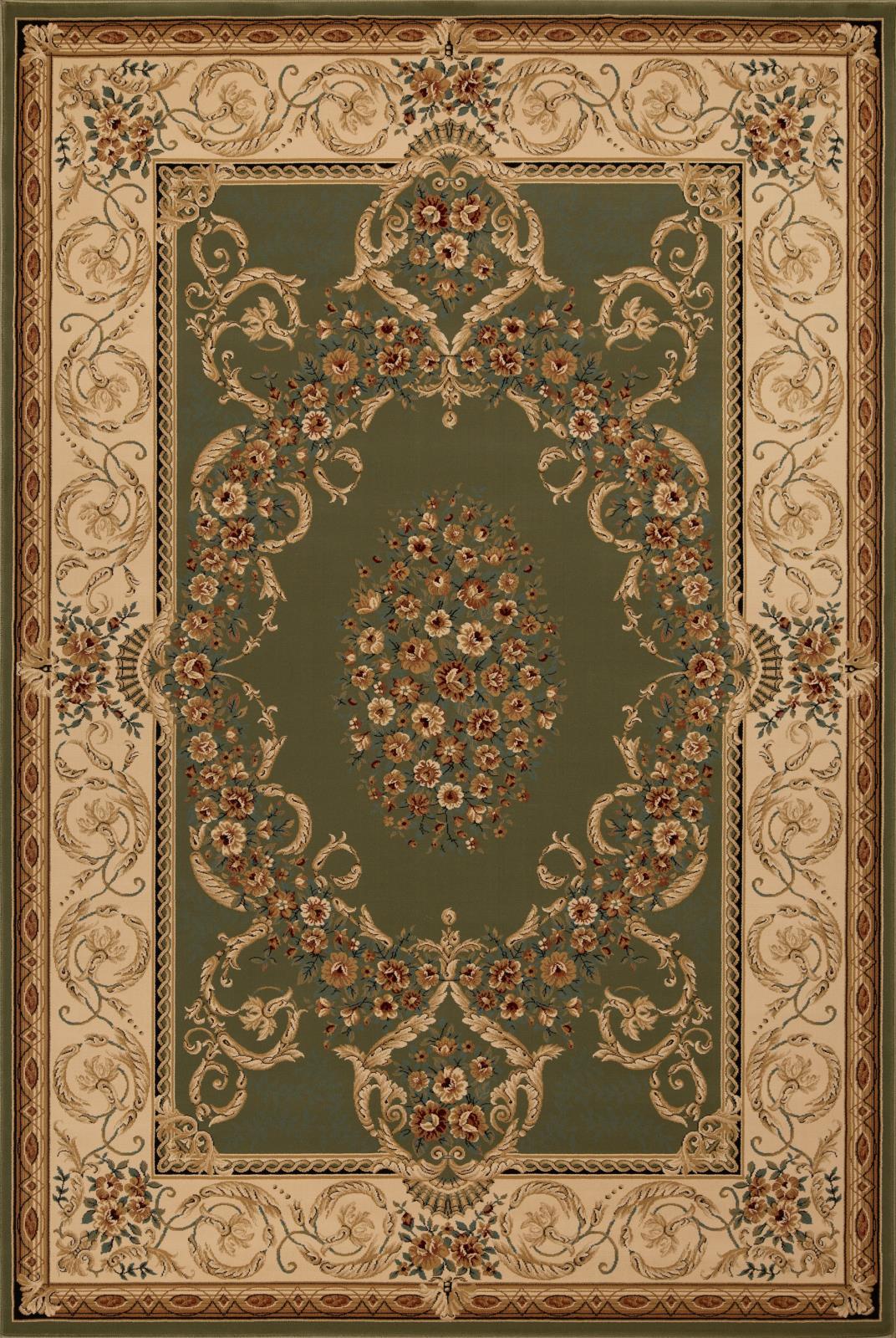 Aubusson AB05 Olive Area Rug