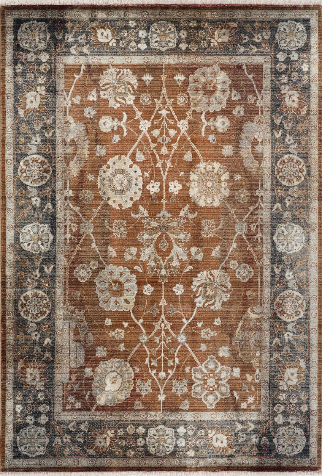 Ana AA13 Rust Area Rug