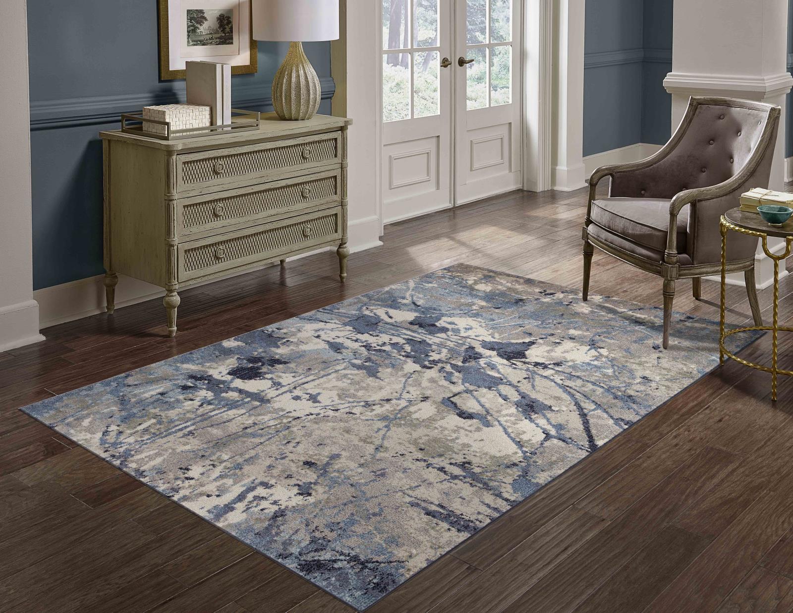 Olympia OY02 Blue Gray Area Rug — view 2