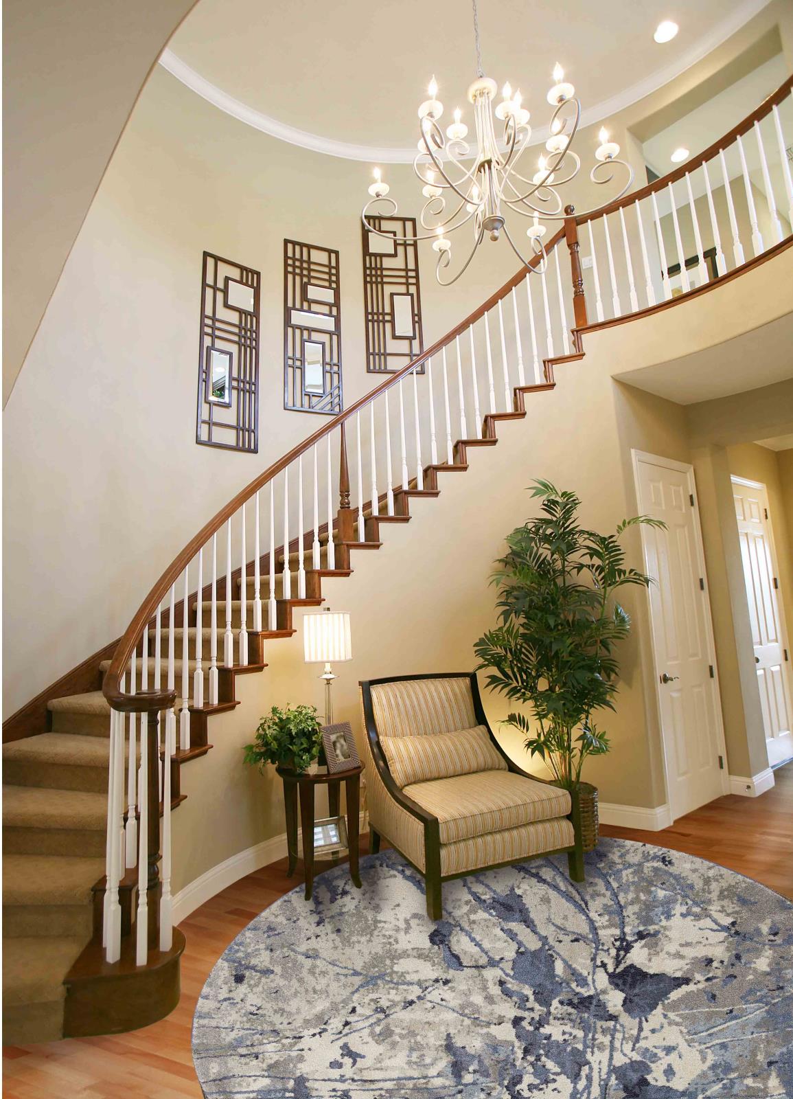Olympia OY02 Blue Gray Area Rug — view 3