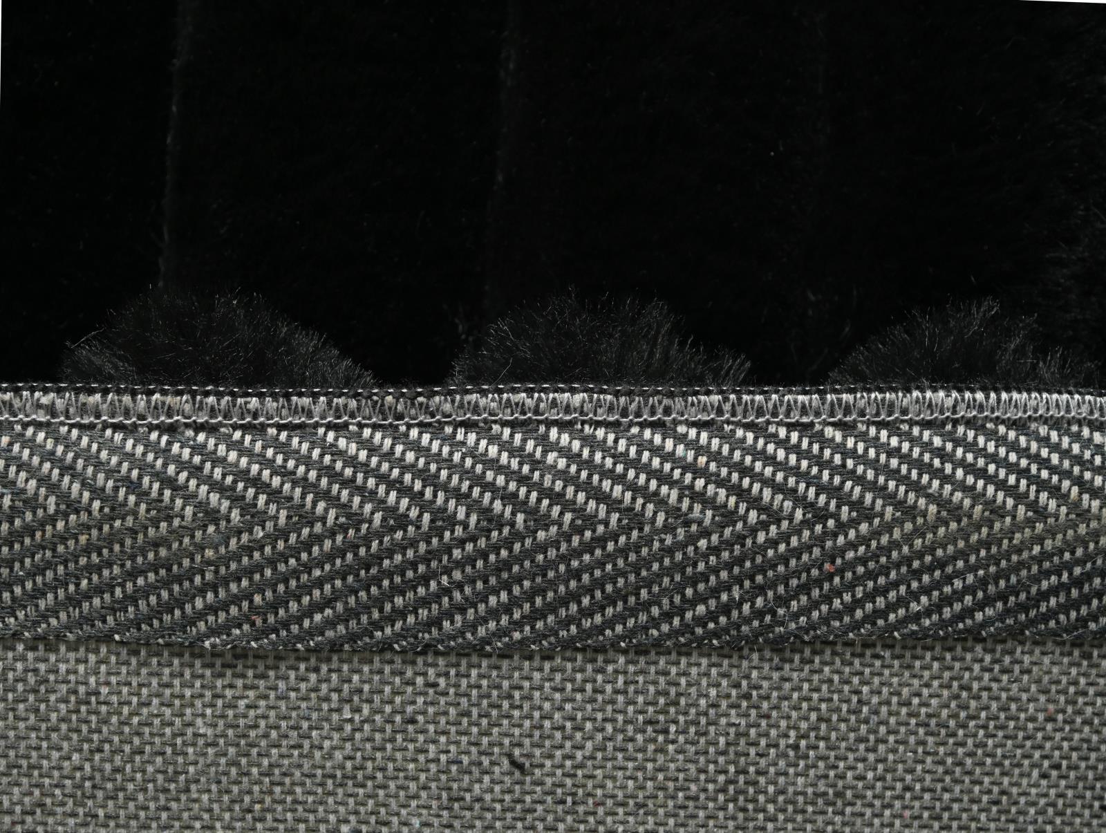 Madrid MD07 Black Shag Rug — view 8