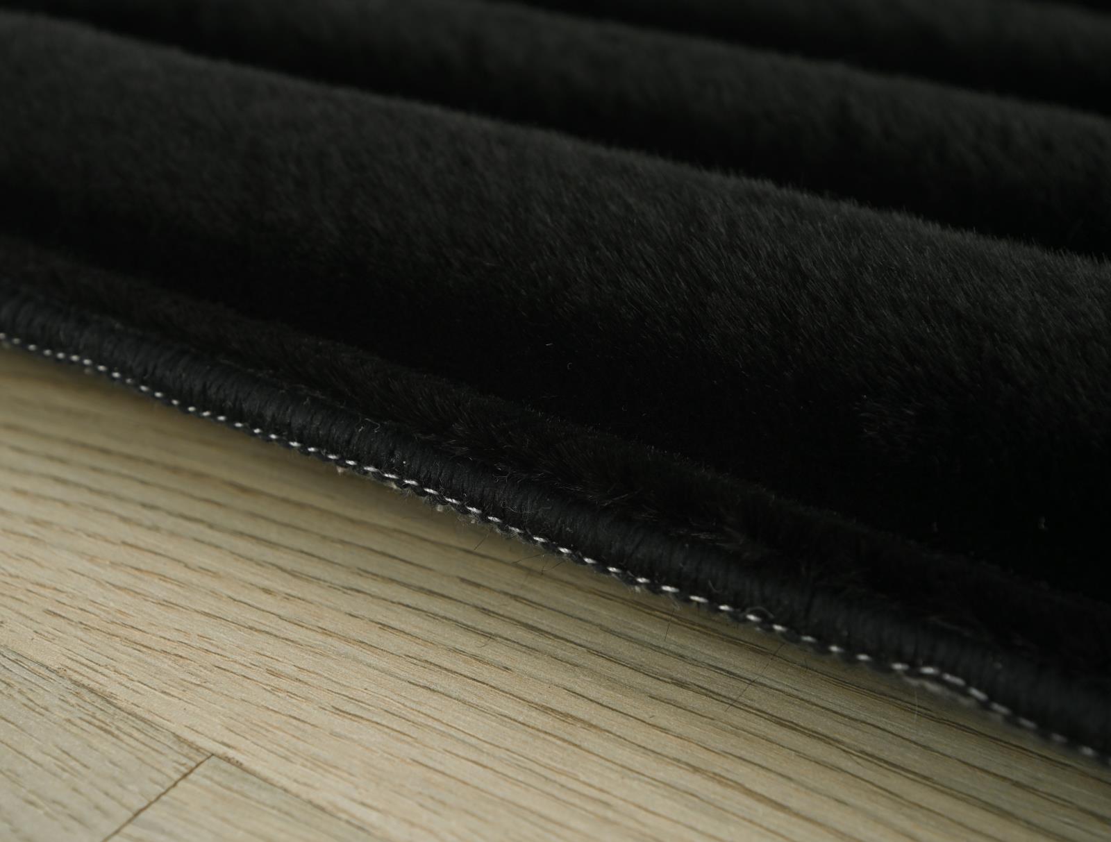 Madrid MD07 Black Shag Rug — view 10