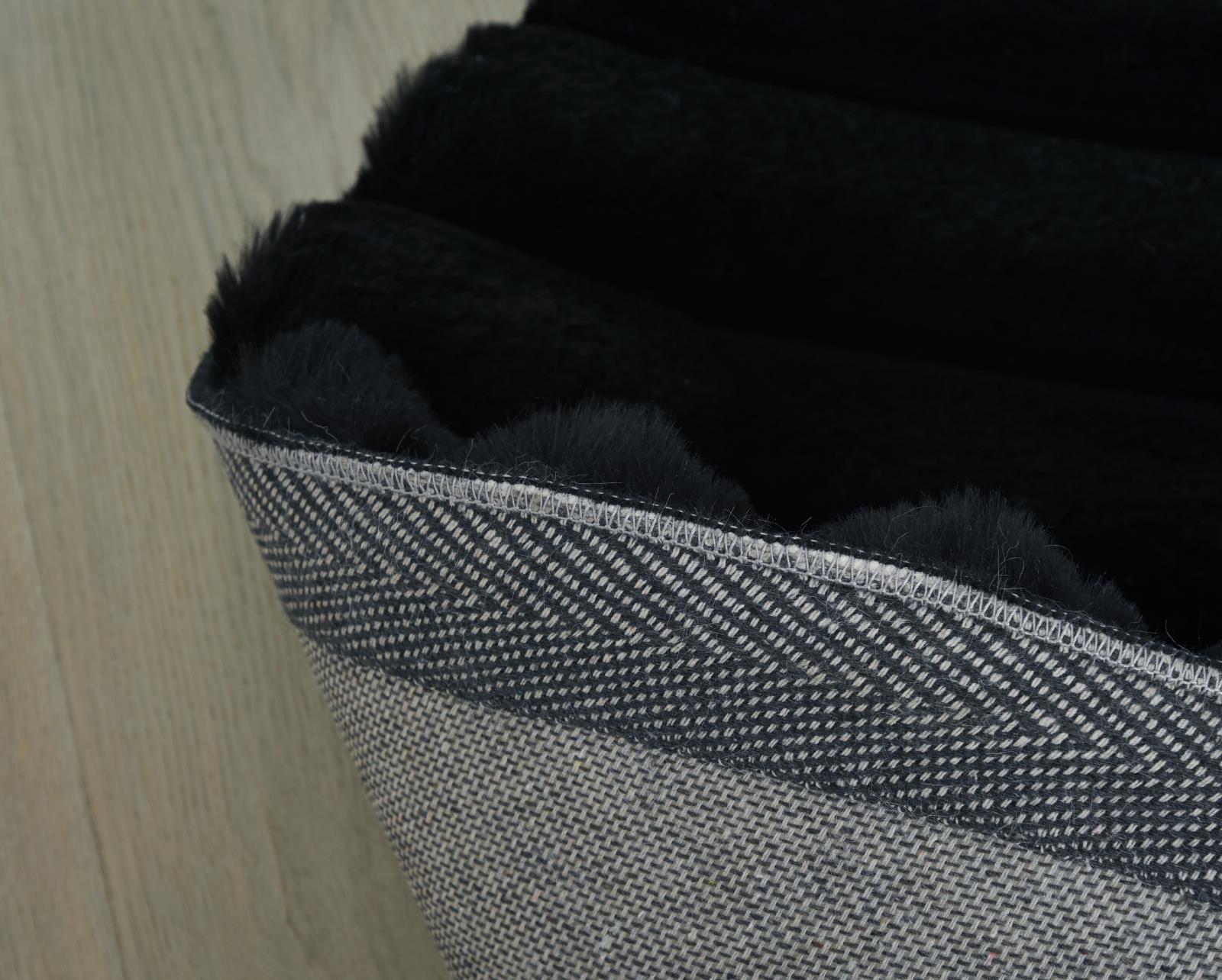 Madrid MD07 Black Shag Rug — view 11