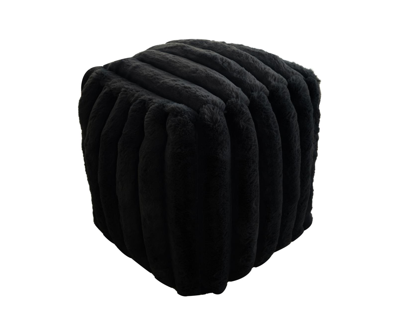 Madrid MD07 Black Pouf
