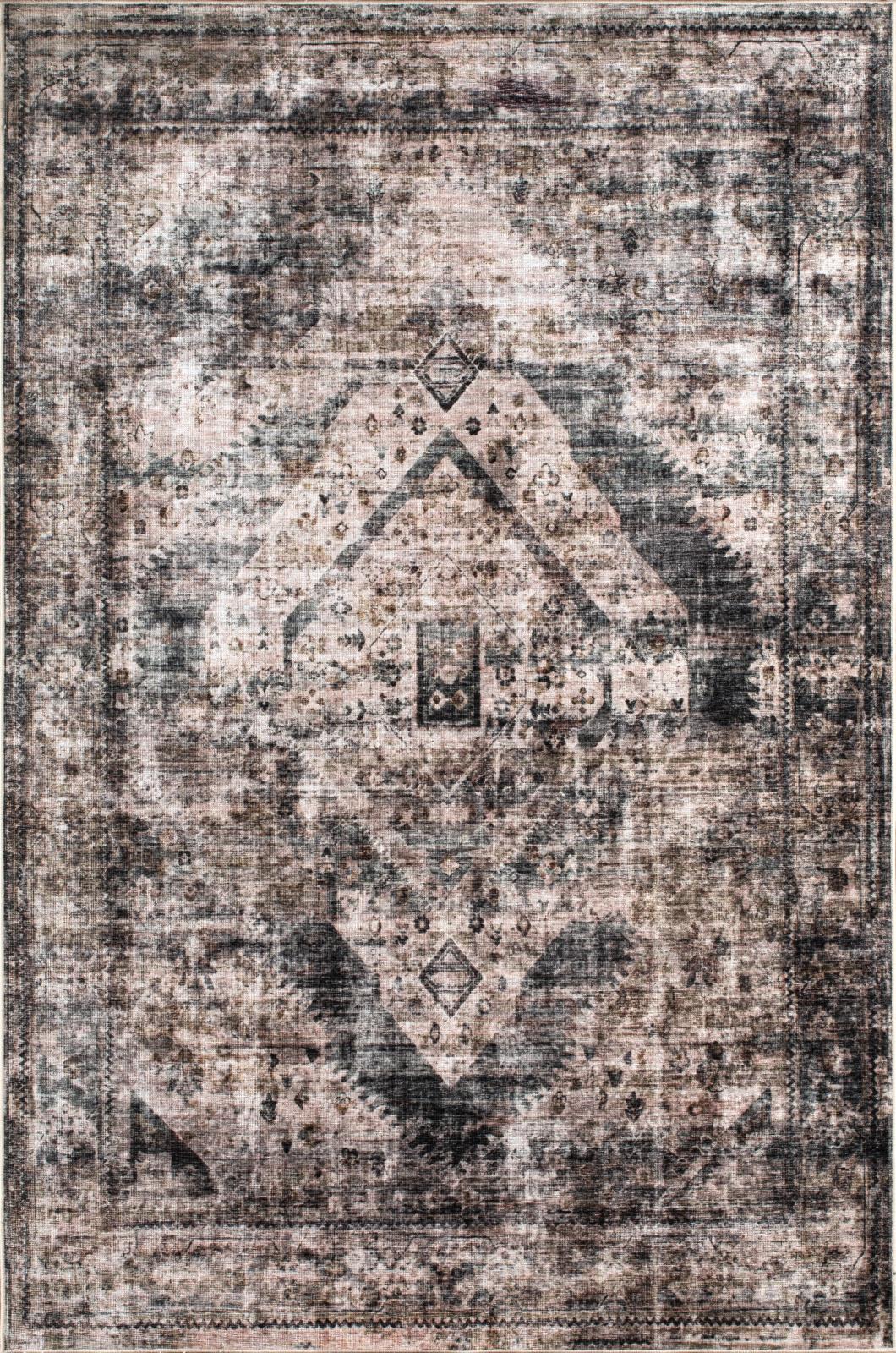 Washable WR10 Charcoal Area Rug