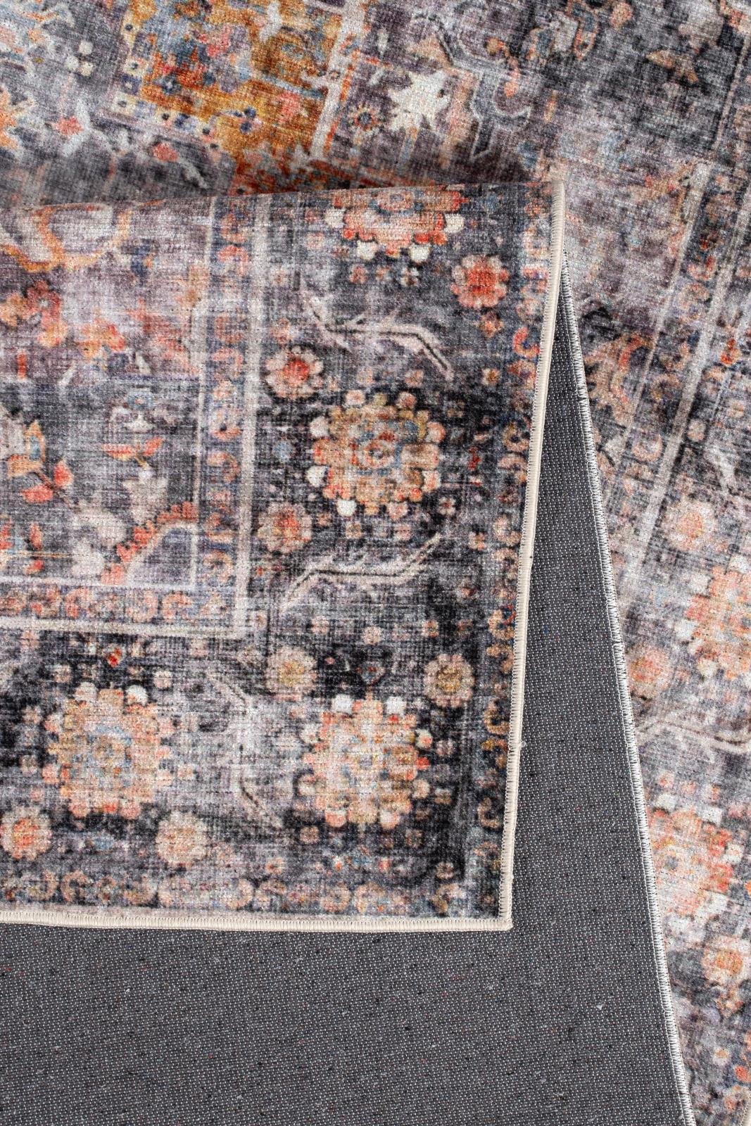 Washable WR09 Charcoal Area Rug — view 3