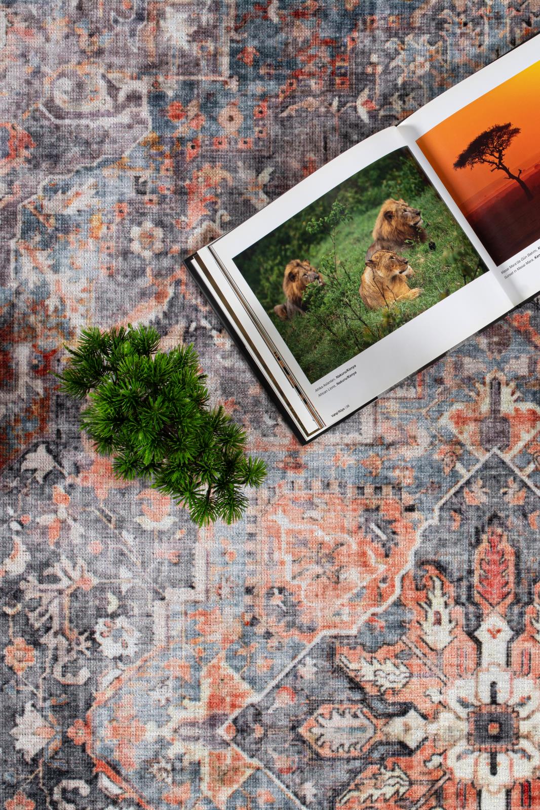 Washable WR09 Charcoal Area Rug — view 6