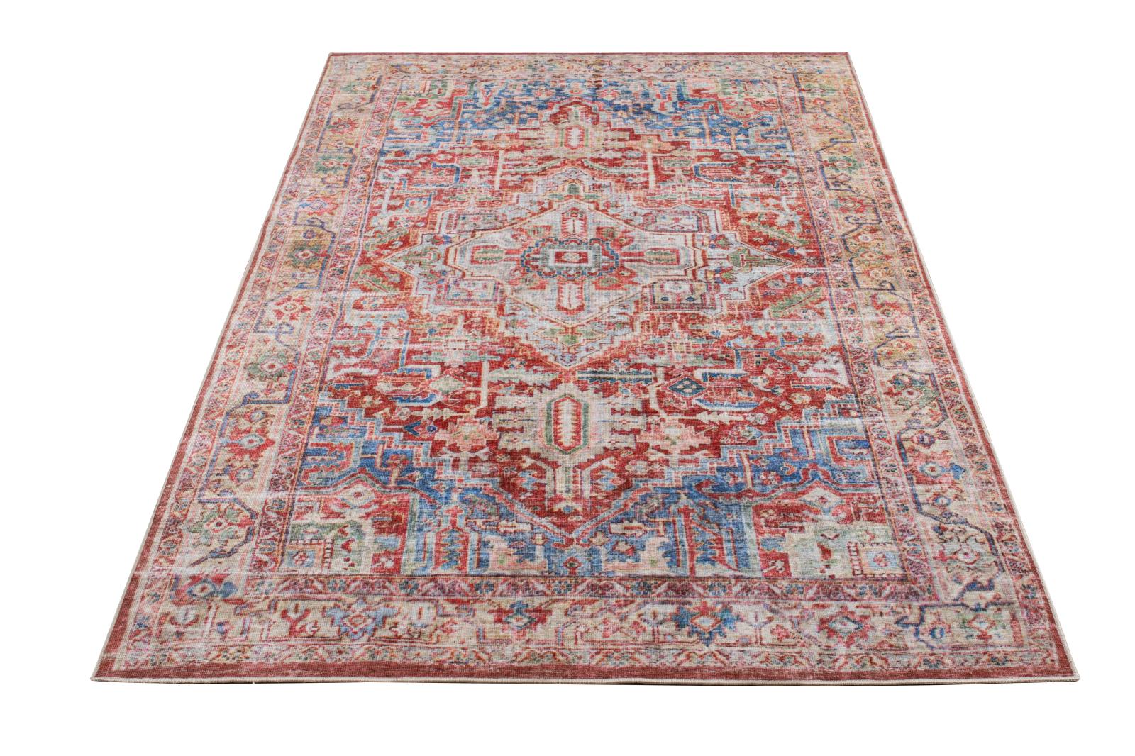 Washable WR08 Red Area Rug — view 5