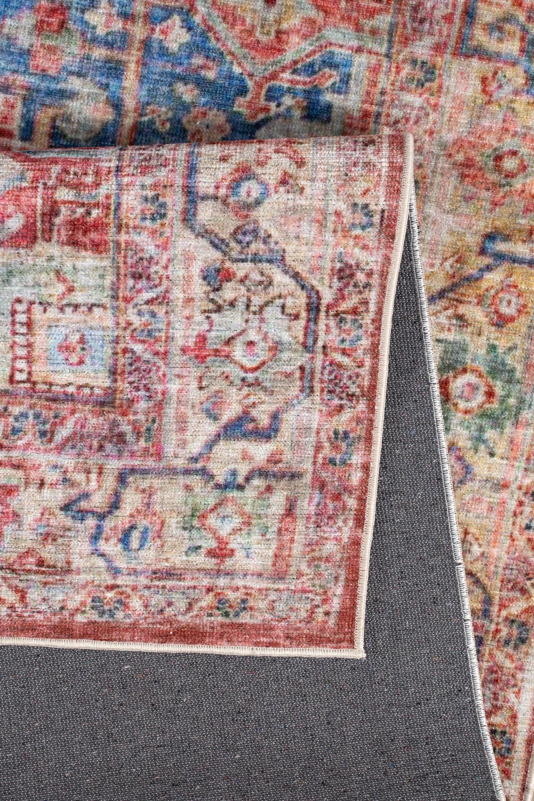 Washable WR08 Red Area Rug — view 3