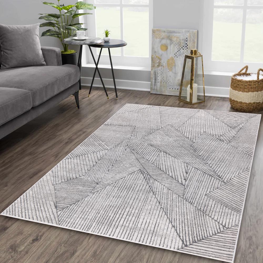 Nevada NV12 Light Gray Area Rug — view 5