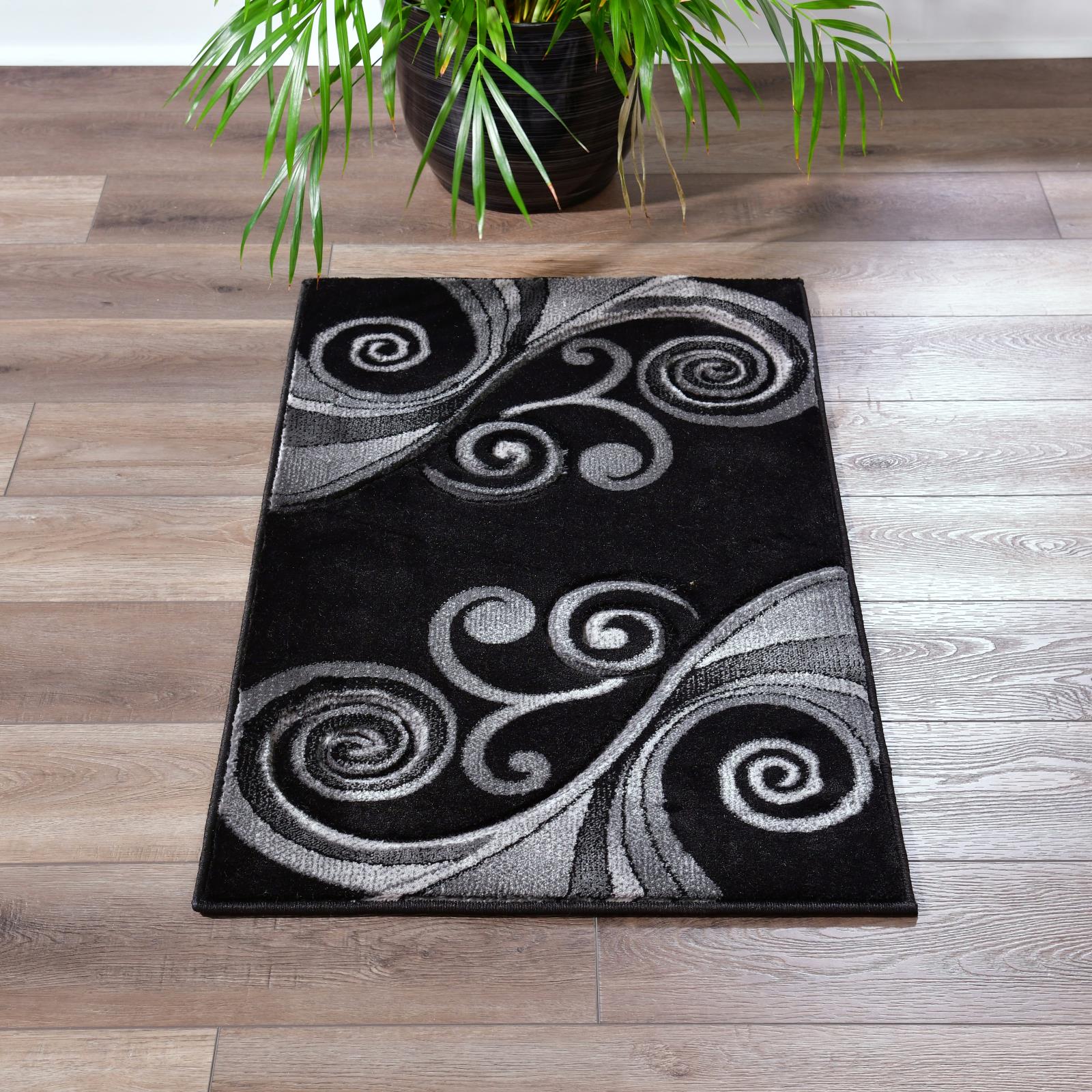 Orelsi OR48 Black Area Rug — view 12