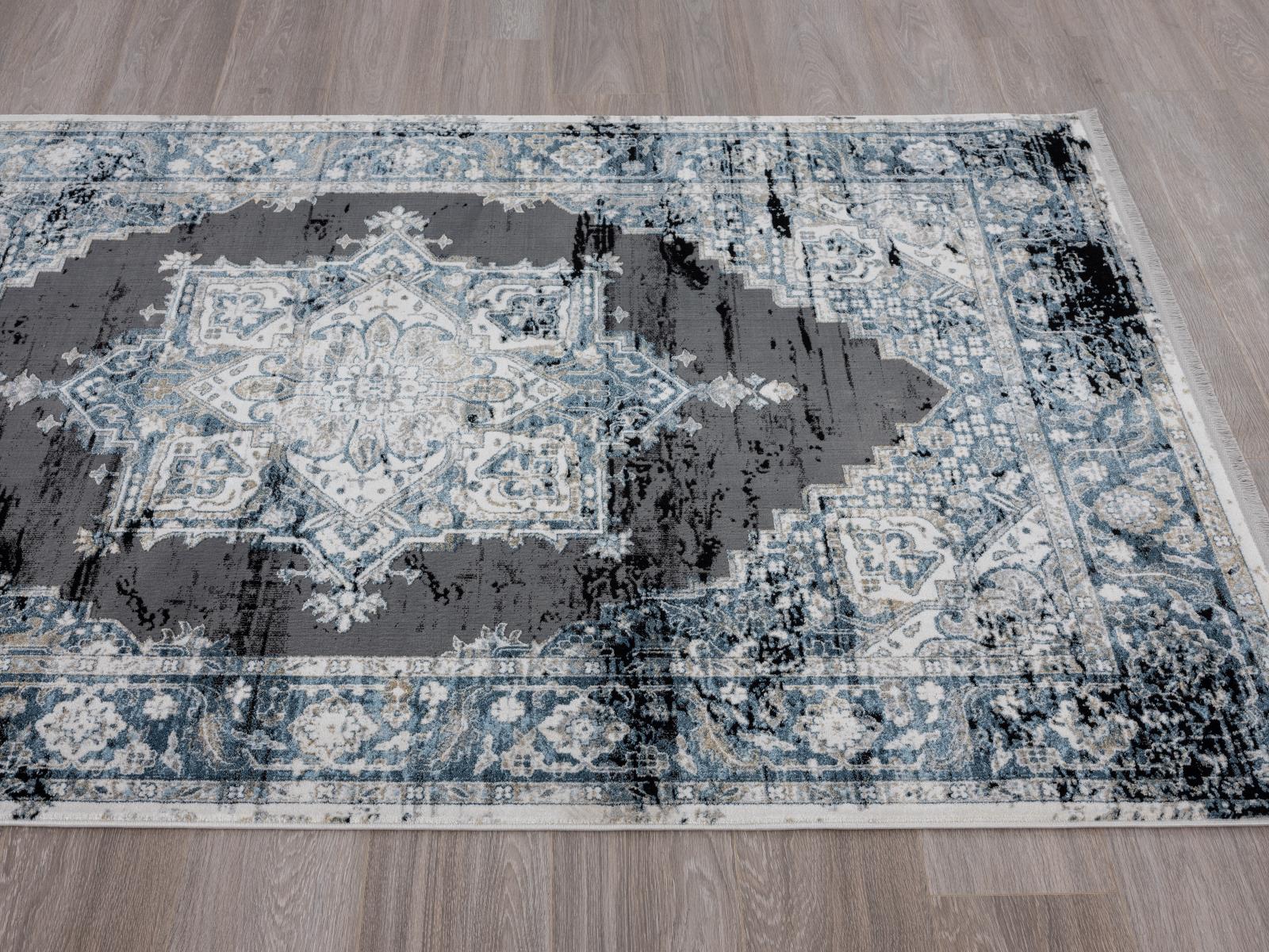 Xanthos XA04 Navy Area Rug — view 3