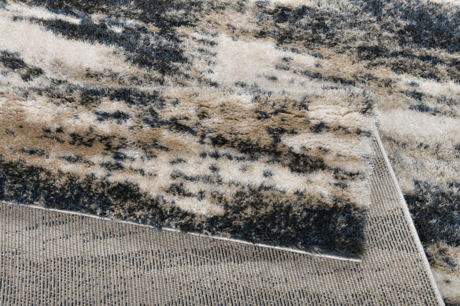 Emily EY02 Beige Shag Rug — view 5